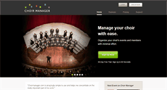 Desktop Screenshot of choirmanager.com