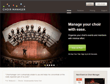 Tablet Screenshot of choirmanager.com